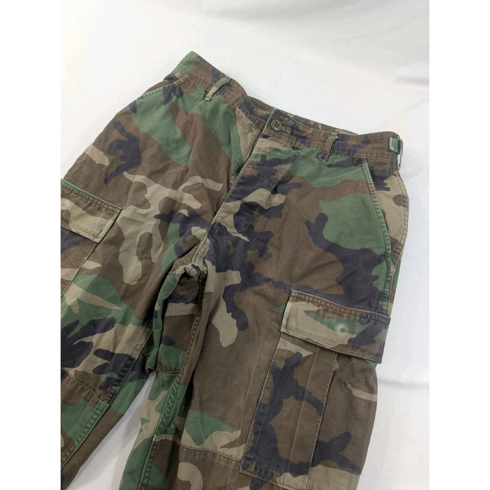 Small Regular - US Army USAF USMC BDU Cargo Pants Woodland Camo Winter 28x30